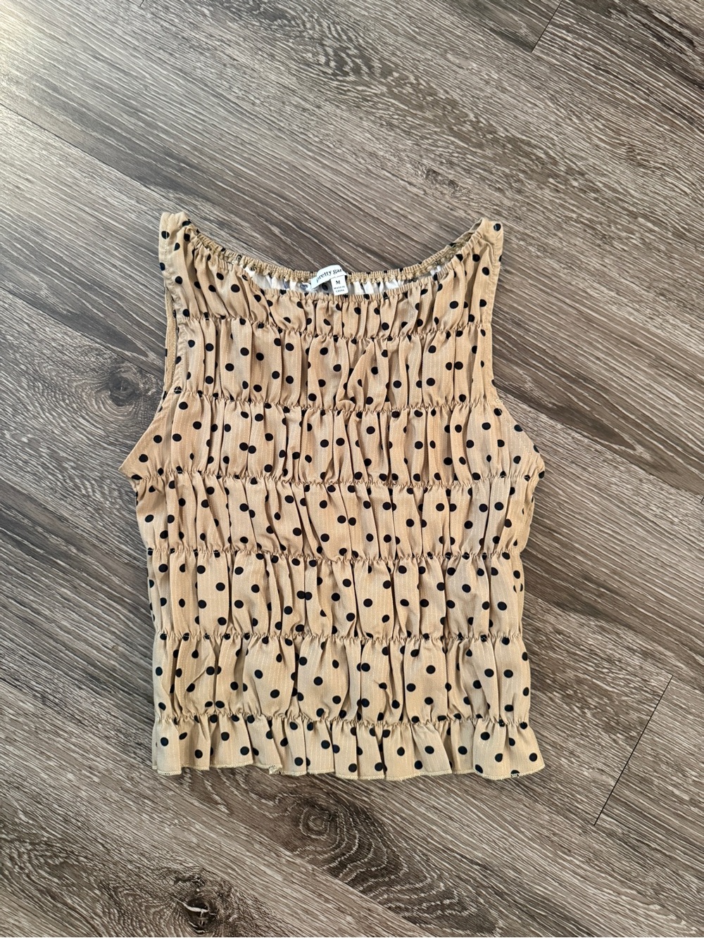 Pretty Garbage Polka Dot Sleeveless Top